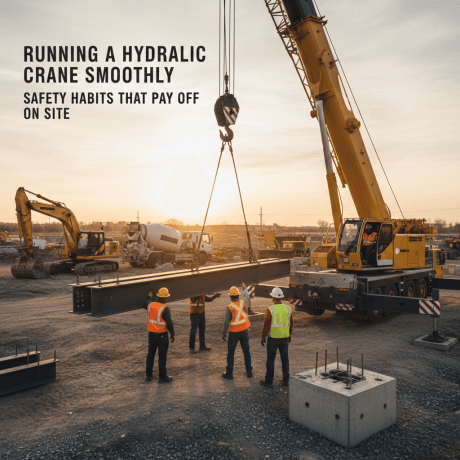 Running a Hydraulic Crane Smoothly: Safety Habits That Pay Off on Site